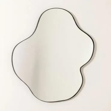 Espelho de parede de metal (67x60 cm) Astrid Preto & C - Sklum