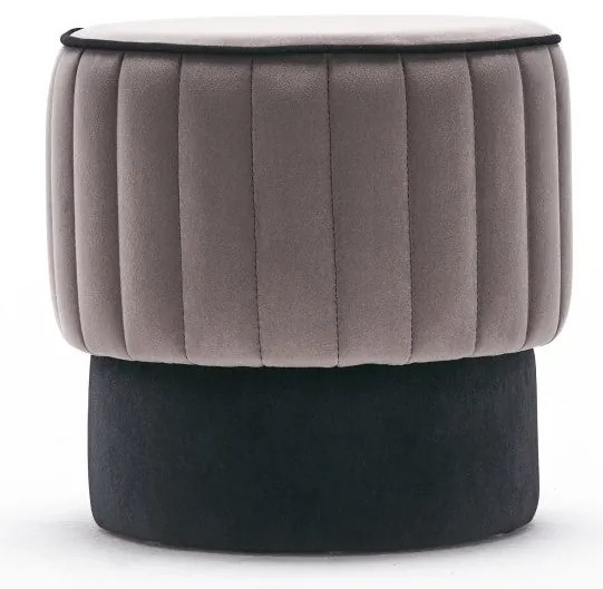 Pouffe Rose – Cinzento – 40x40x40 cm