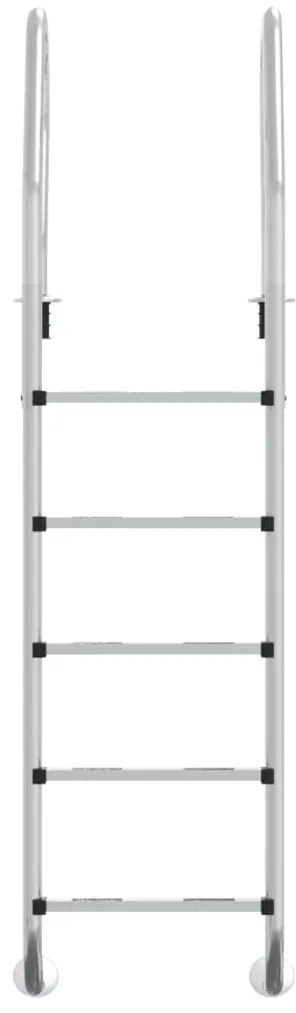 Escada de piscina 54x38x211 cm aço inoxidável 304