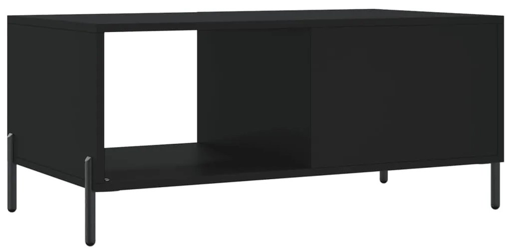Mesa de centro 90x50x40 cm madeira processada preto
