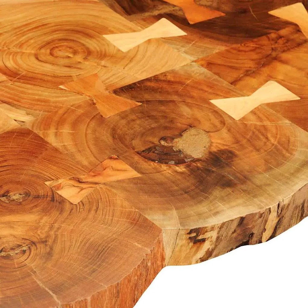 Mesa de centro 35 cm 6 troncos madeira de acácia sólida