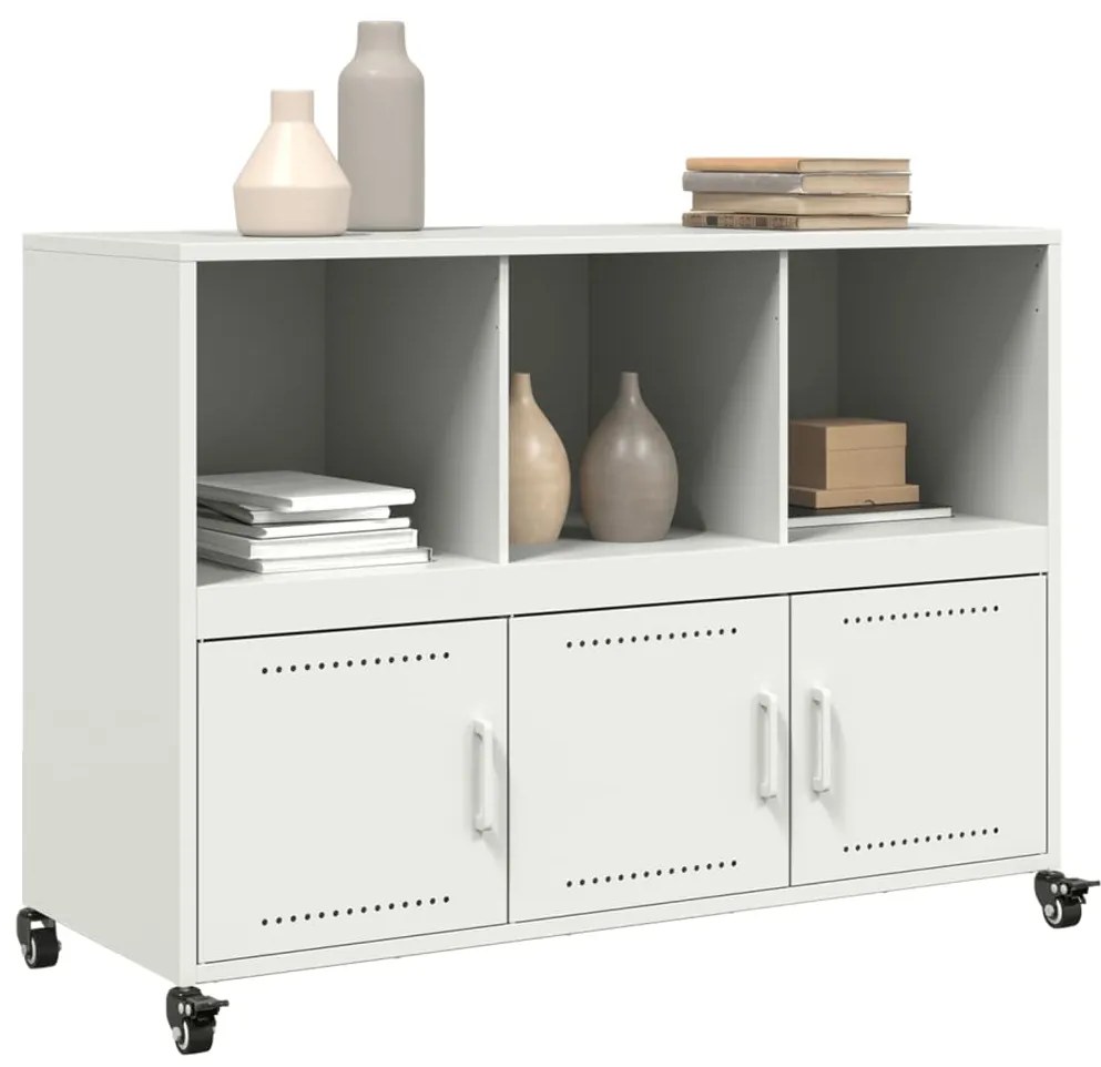 Aparador 100,5x39x72 cm aço branco