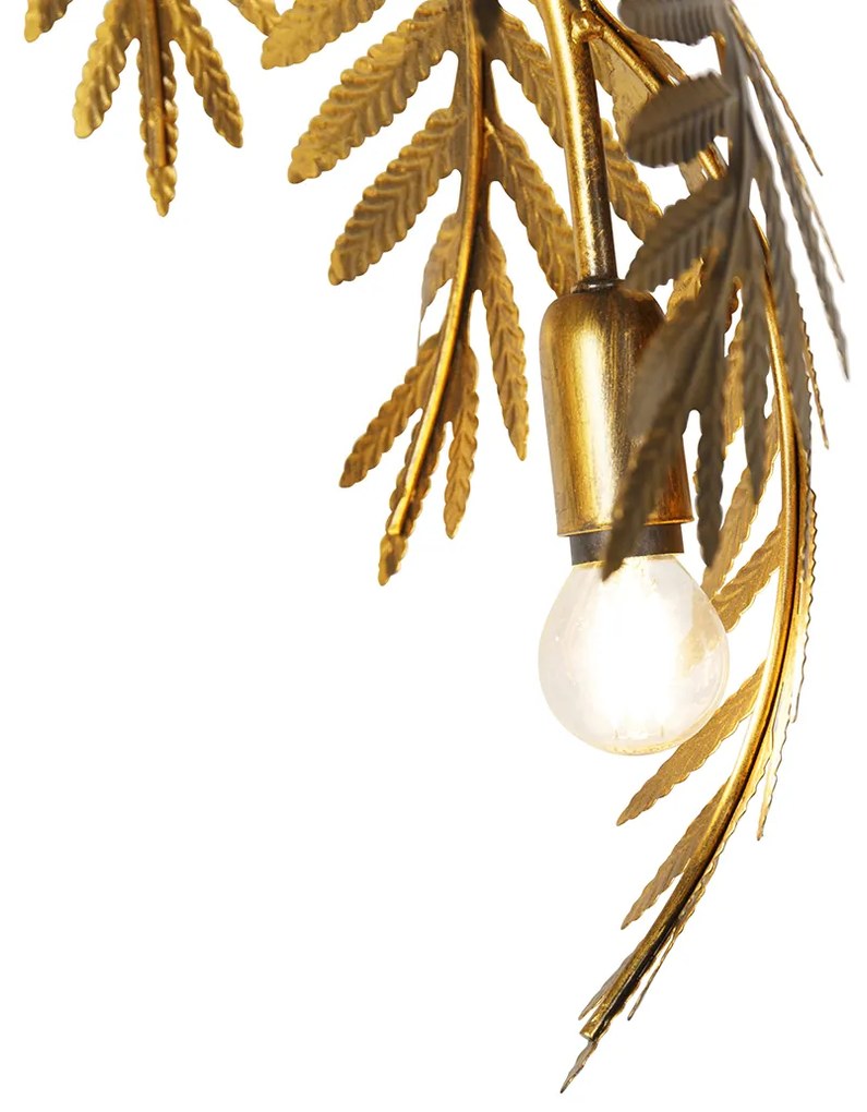 Candeeiro de pé inteligente dourado 193 cm 3 luzes incluindo 3 Wifi P45 - Botanica
