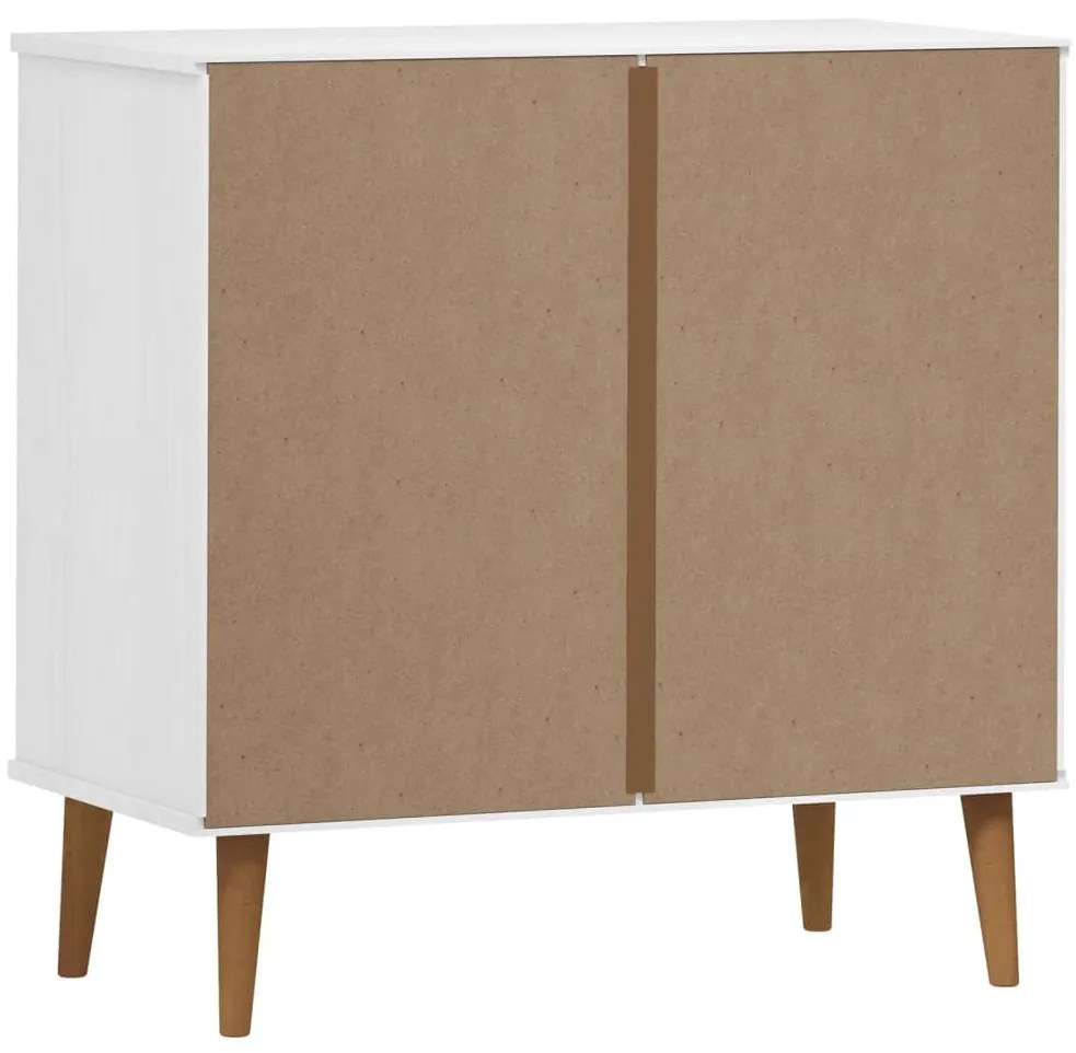 Armário de gavetas MOLDE 80x40x80 cm pinho maciço branco