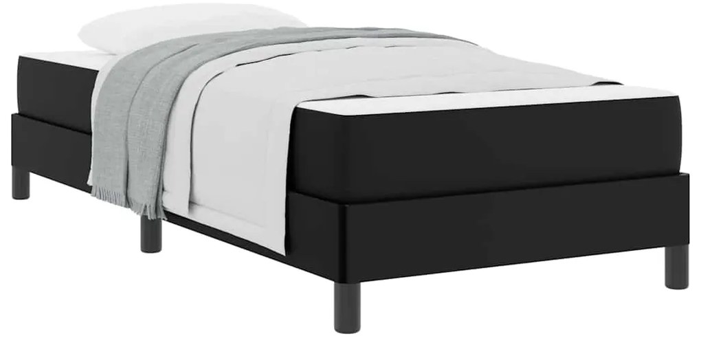 Cama Outros Preto 100 x 200 cm Couro sintético