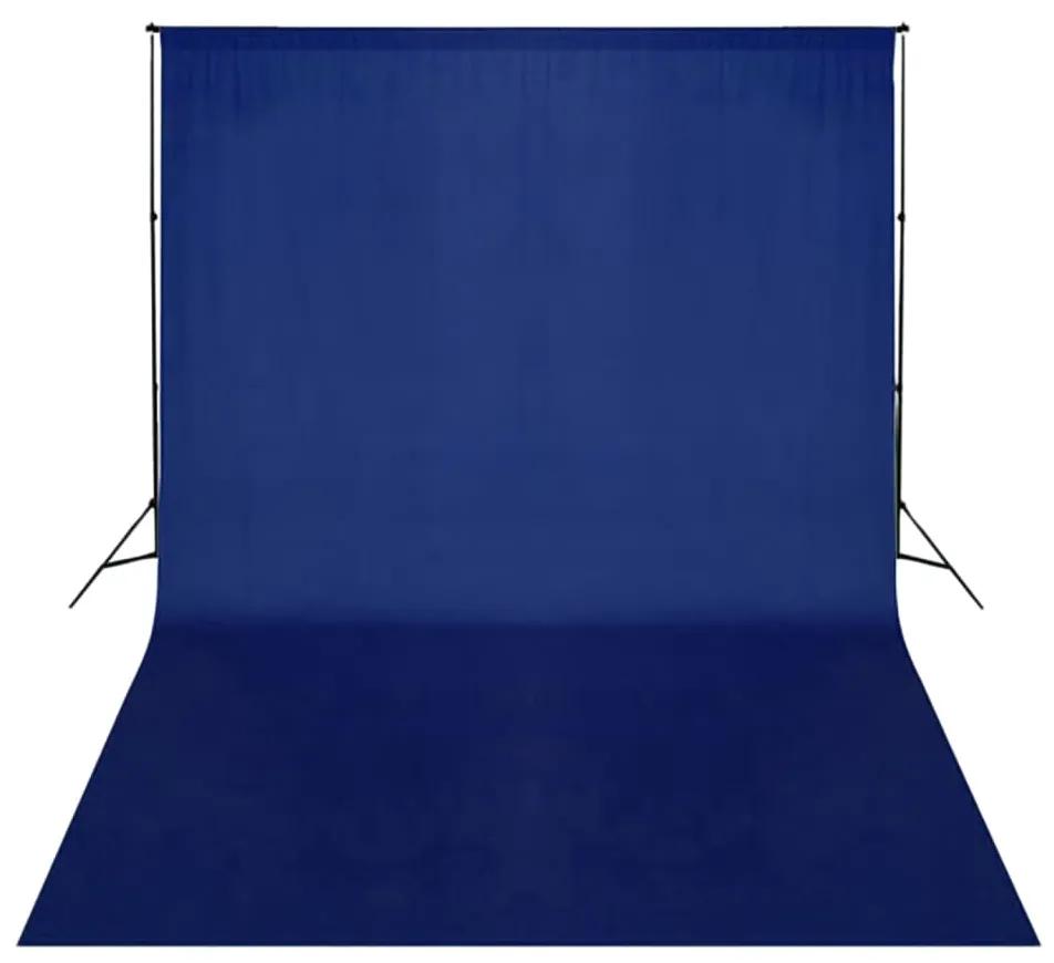 Fundo fotográfico em algodão 500x300 cm chroma key azul