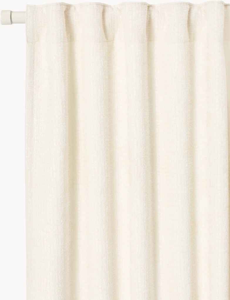 Cortinas opacas com multi-banda Karlin, conjunto de 2, L 135 cm