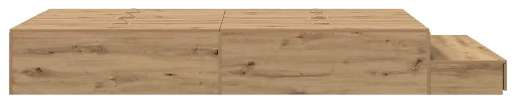 Cama de Armazenamento Artisan Carvalho 120x190 cm