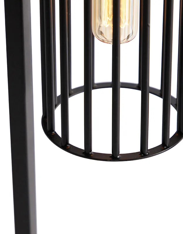 Candeeiro de mesa moderno preto - Balenco Wazo