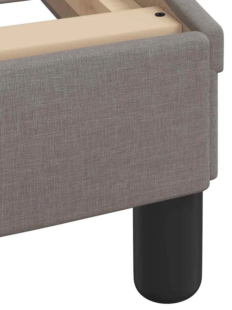 Estrutura de cama com LED sem colchão 90x190 cm tecido