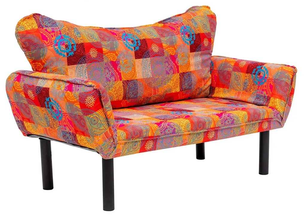 Sofá-Cama 2 Lugares Chatto – Multicolor – 150x75x70 cm
