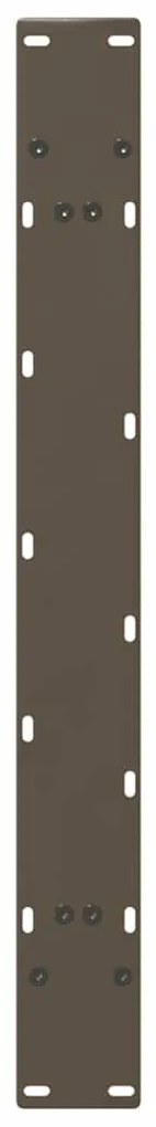 Pés de mesa de jantar em formato A, 2 peças, 100x(72-73) cm, aço