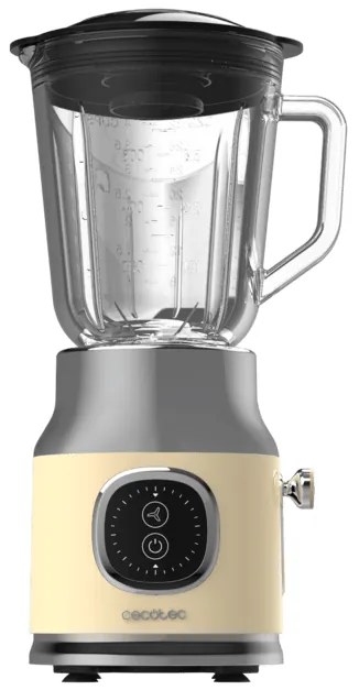 Liquidificador de copo RetroTwist Yellow de 800 W e com revestimento de titânio preto