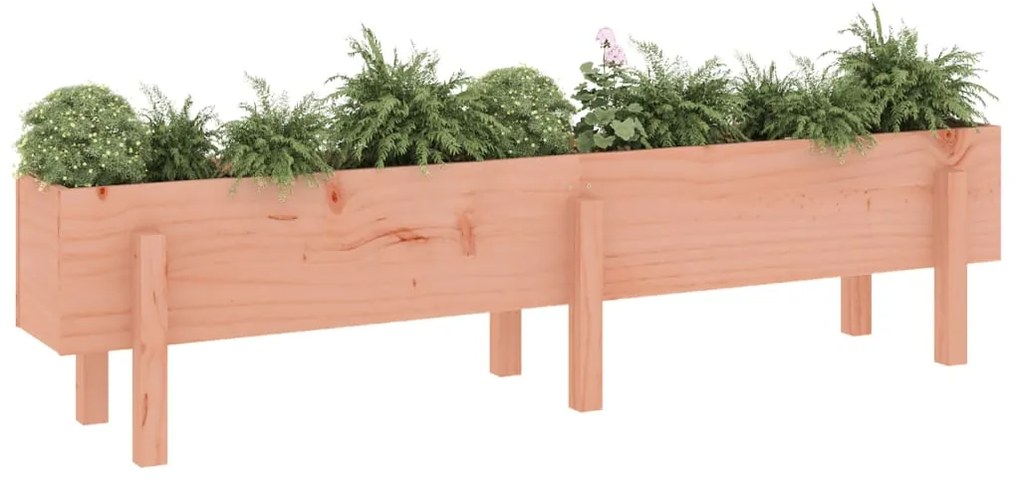 Canteiro elevado de jardim 160x30x38 cm madeira douglas maciça
