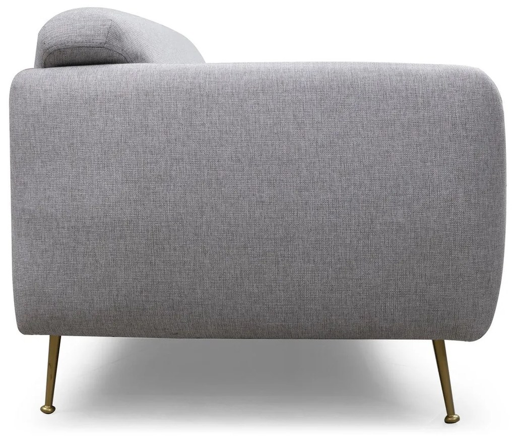 Sofá-cama de 3 Lugares Sevilla – Cinzento – 214 cm x 98 cm x 85 cm