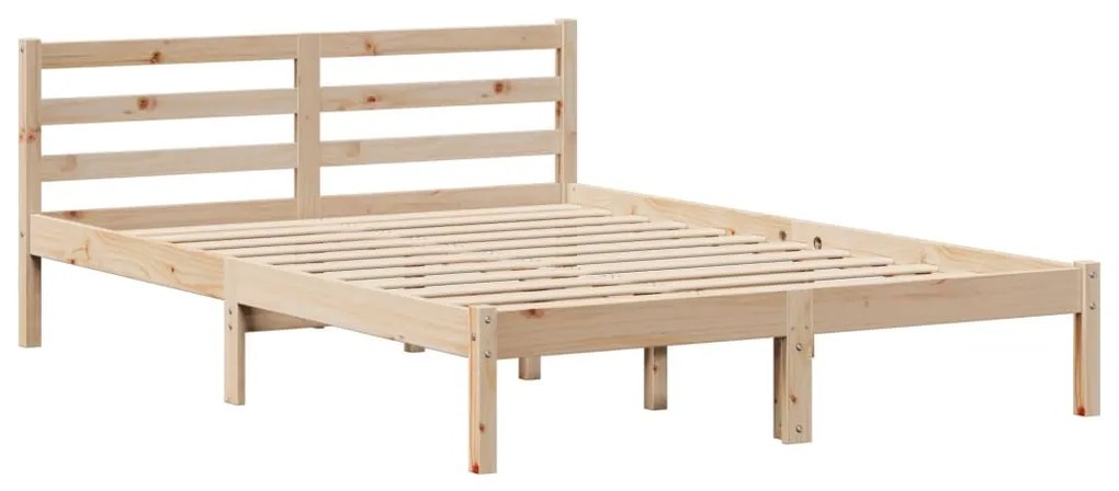 Cama com estante sem colchão 160x200 cm pinho maciço