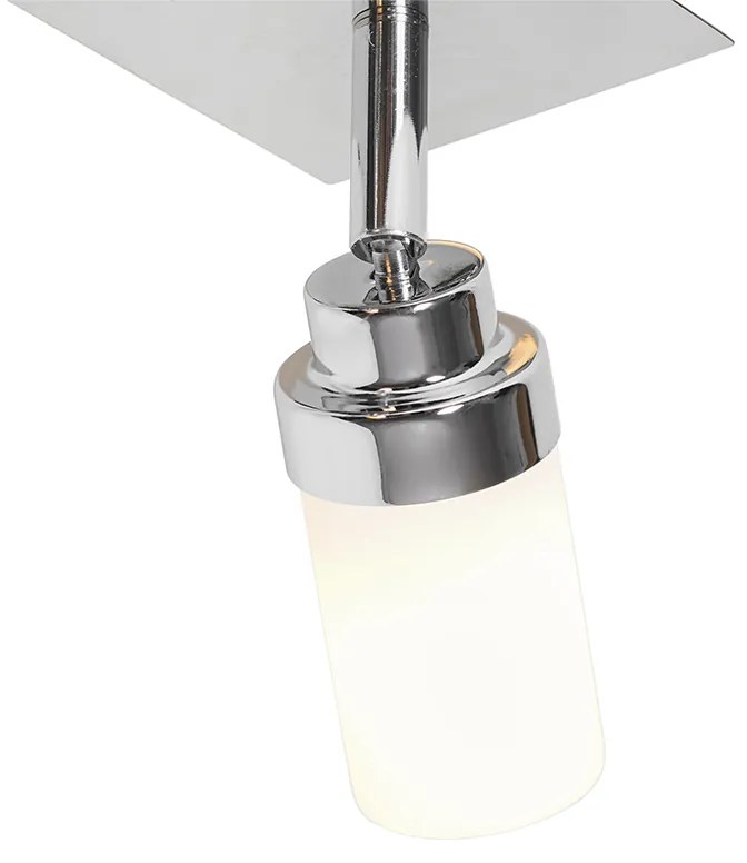 Foco moderno para casa de banho em aço 2 luzes IP44 - Japie