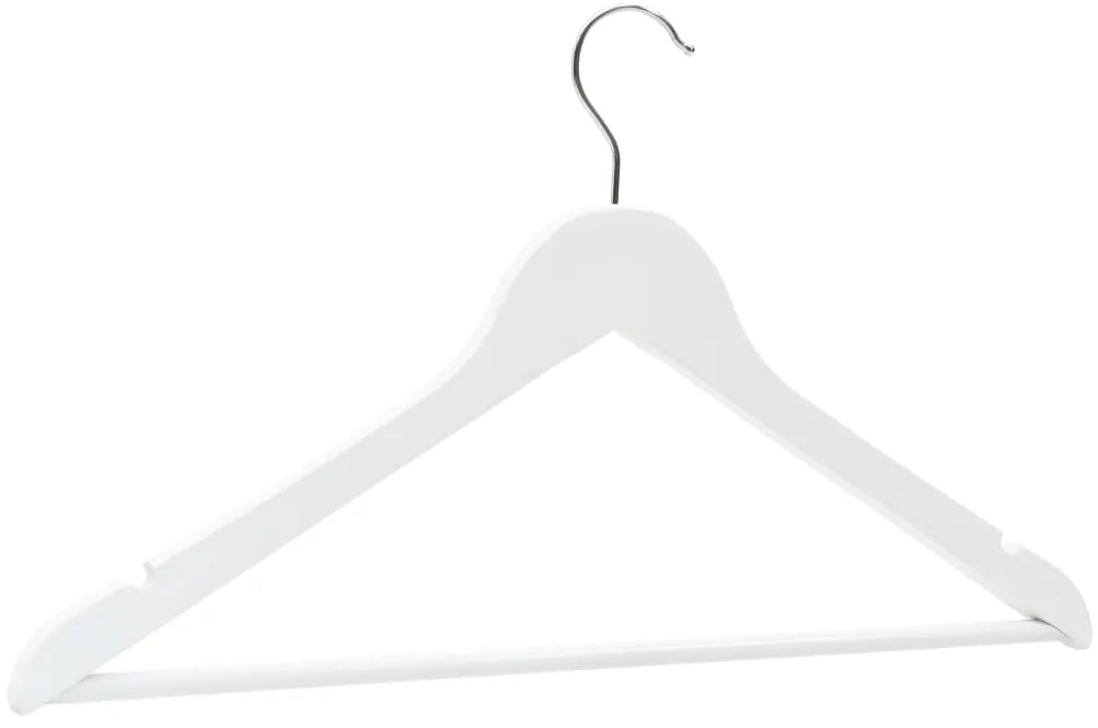 20 pcs conjunto de cabides antiderrapantes madeira branco