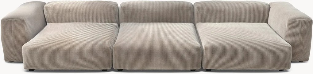 Sofá modular em bombazina Vetsak (4 lugares)