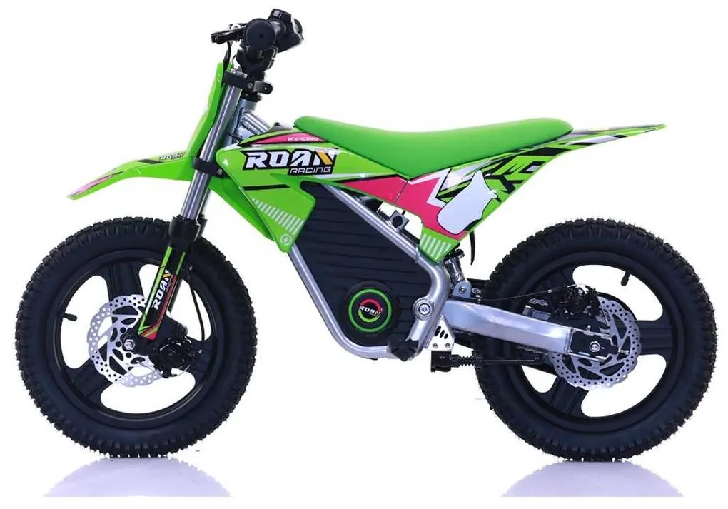 Mini moto elétrica para crianças Minicross electrica 350W 14/14" Warrior MX-E350 Verde