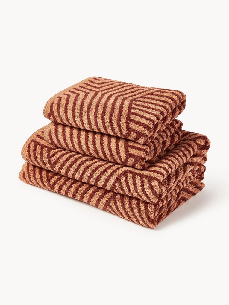 Conjunto de toalhas Fatu, vários tamanhos, conjunto de 10