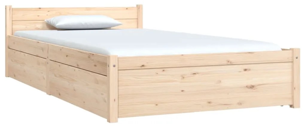 Estrutura de cama c/ gavetas 90x190 cm Single