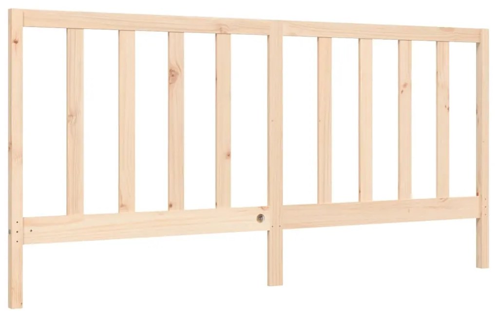 Cama sem colchão 200x200 cm madeira de pinho maciça