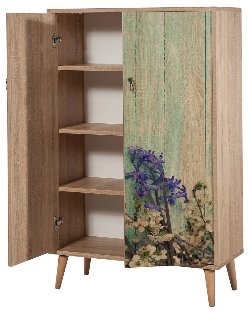 Armário Multiusos Multibox – Carvalho Sonoma – 80x127x36 cm
