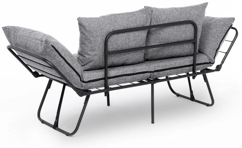Sofá-Cama 2 Lugares Viper – Cinzento Claro – 150x78x60 cm