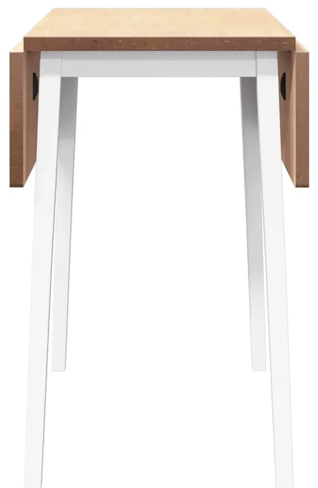 Mesa de jantar madeira seringueira maciça branco