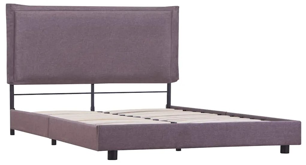 Estrutura para cama sem colchão Taupe Tecido 135x190 cm