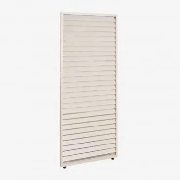 Painel Lateral Para Pérgola Bioclimática De Alumínio Com Lâminas Druvia Tapioca Bege & Painel De 92,5 Cm Para Lateral De 4 M - Sklum