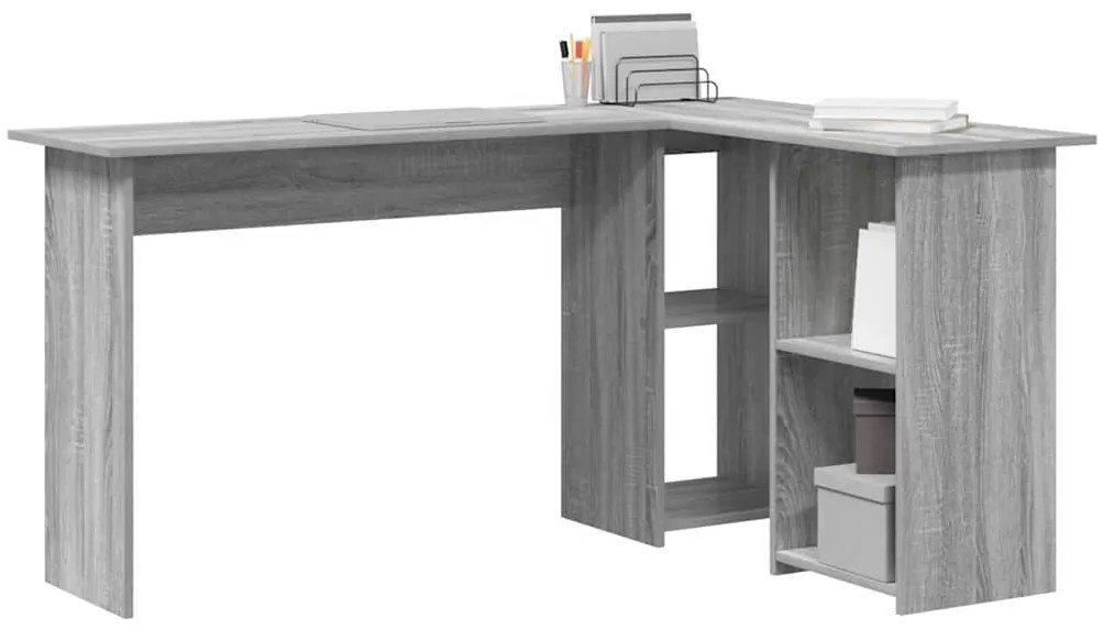 Secretária Cinzenta Cinzento Sonoma MDF Média Armazenagem