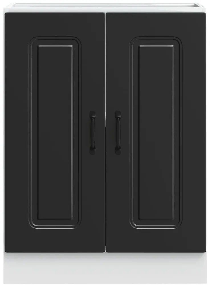 Armário baixo lavatório Kalmar 60x46x81,5 cm preto