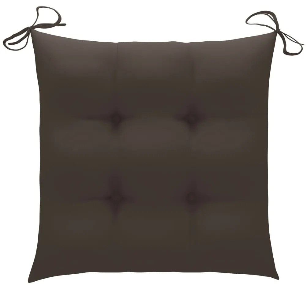 Cadeiras de jardim dobráveis c/ almofadões 6 pcs acácia maciça