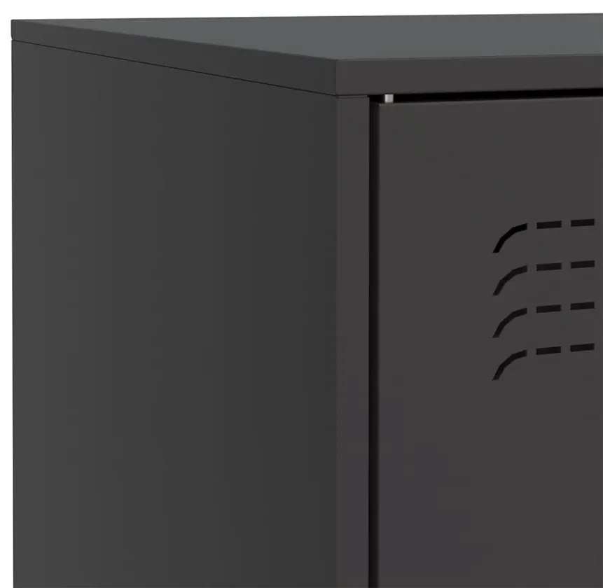 Aparador 67x39x83 cm aço preto