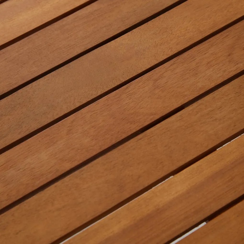 Conjunto lounge de jardim 4 pcs madeira de acácia maciça