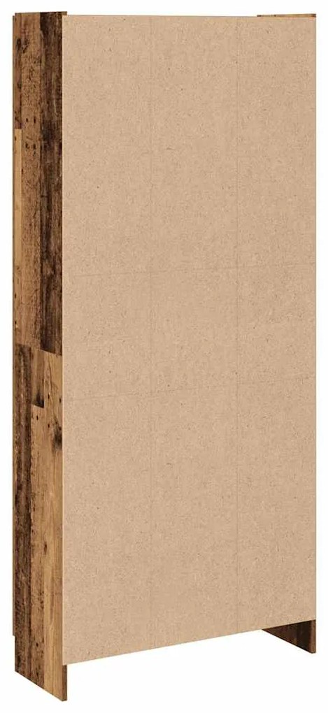 Armário alto 82,5x30,5x185cm derivados de madeira madeira velha