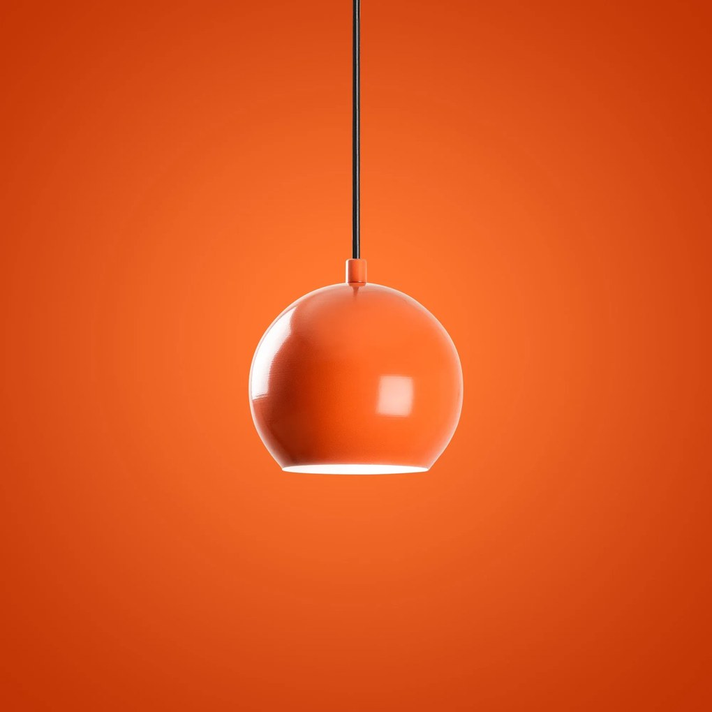 Candeeiro Suspenso Top – Laranja – Diâmetro 45 cm