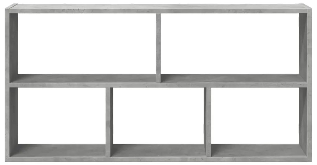 Prateleira de parede 100x25x50 cm deriv. madeira cinza cimento