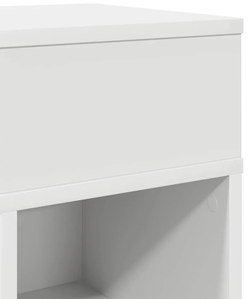 Mesa de cabeceira com gaveta 25x31x66 cm branco