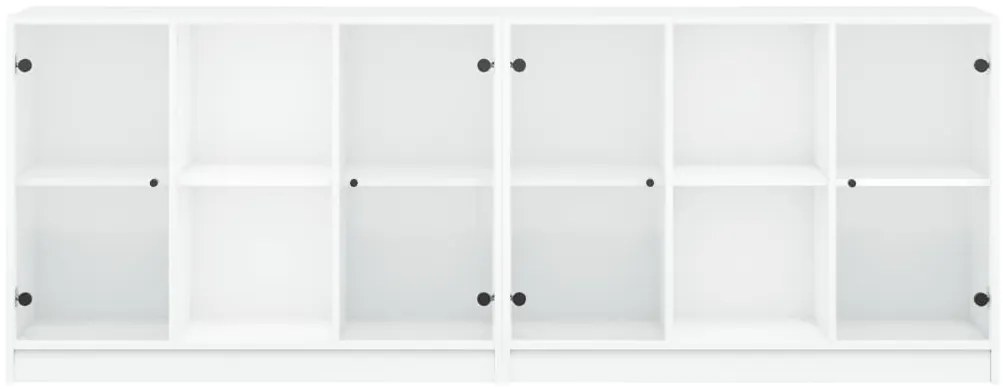 Estante c/ portas 204x37x75 cm derivados de madeira branco