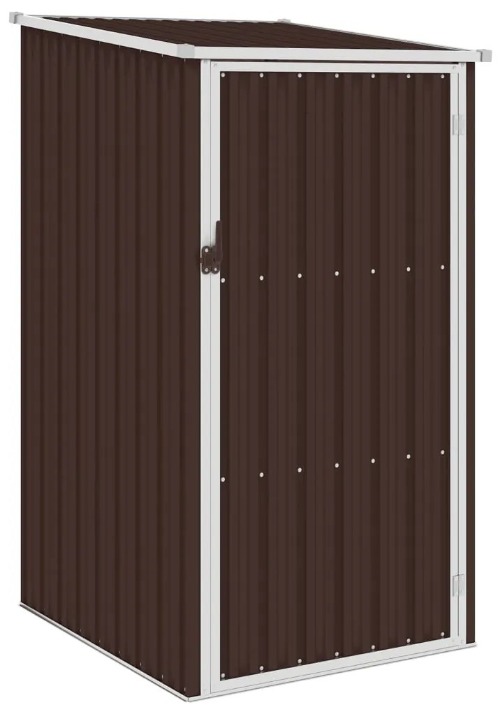 Abrigo de jardim 87x98x159 cm aço galvanizado castanho