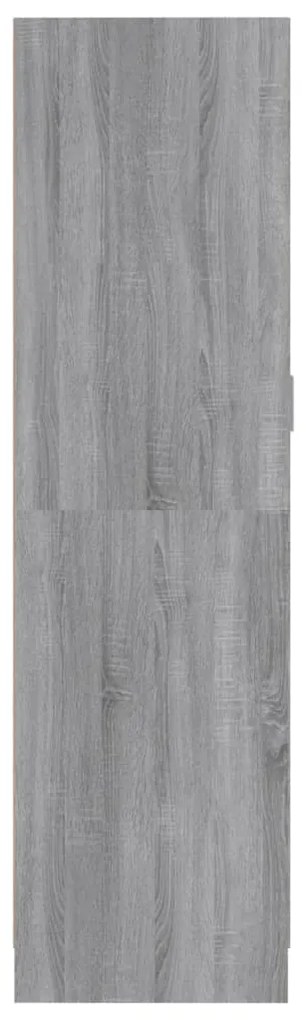 Roupeiro 82,5x51,5x180 cm derivados de madeira cinzento sonoma