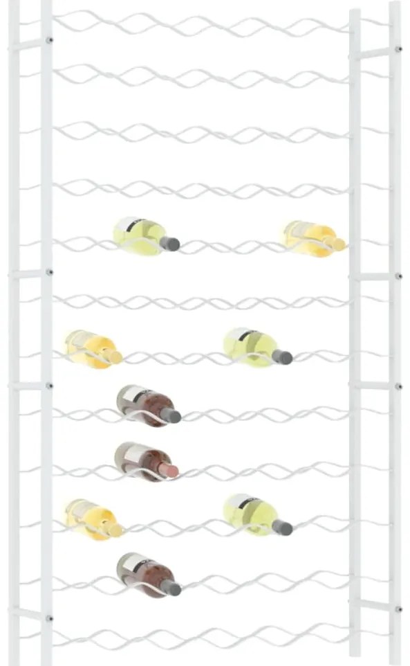 Garrafeira para 72 garrafas metal branco