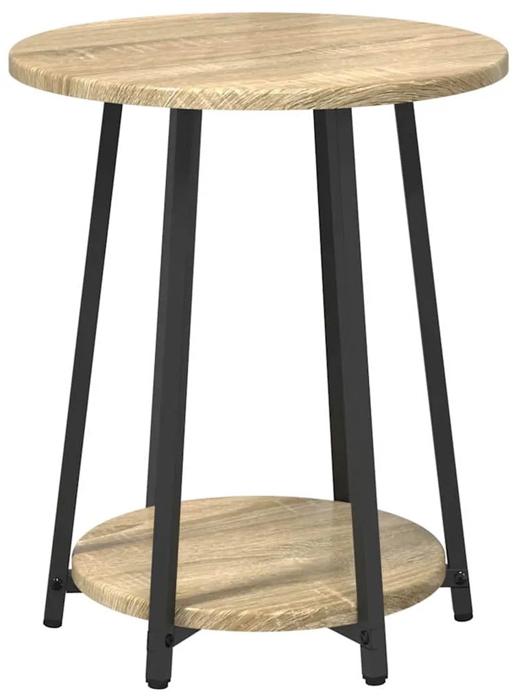 Conjunto de Mesas de Apoio 2 pcs Carvalho Sonoma em Madeira Compensada