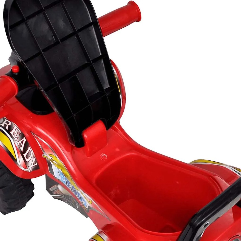 Carro motorizado vermelho com música e luzes
