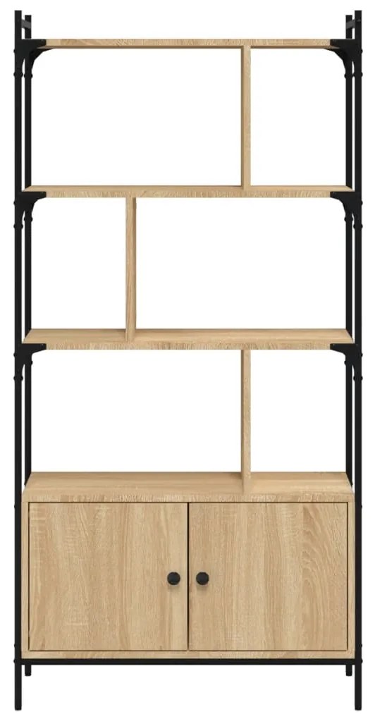Estante c/ portas 76,5x30x154,5cm deriv.madeira carvalho sonoma