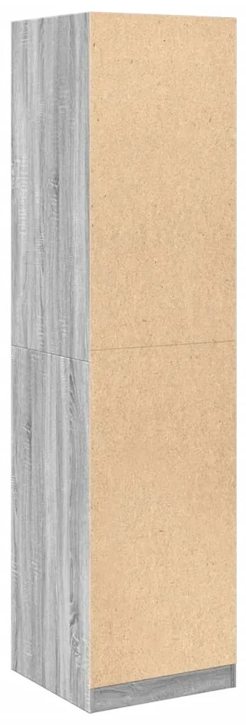 Roupeiro 50x50x200 cm derivados de madeira cinzento sonoma