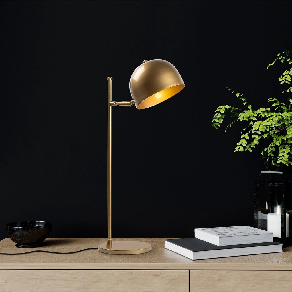 Candeeiro de Mesa Alfa – Dourado – 18 x 20 x 58 cm